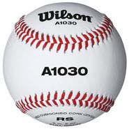Мяч для бейсбола Wilson Championship, арт.WTA1030B, нат.кожа, пробк.сердцевина, белый WILSON WTA1030B