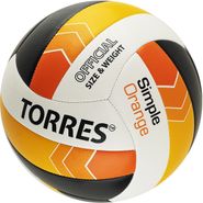 Мяч волейбольный TORRES Simple Orange V32125 размер 5