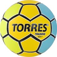 Мяч ганд. &quot;TORRES Training&quot; арт.H32153, р.3, ПУ, 4 подкл. слоя, желто-голубой 3 TORRES H32153