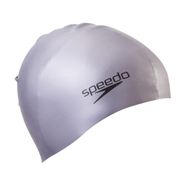 Шапочка для плав. "SPEEDO Plain Molded Silicone Cap", арт.8-709849086, СЕРЕБРИСТЫЙ, силикон Senior SPEEDO 8-709849086