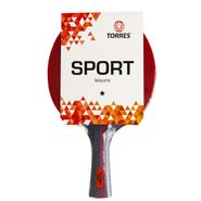 Ракетка для настольного тенниса TORRES Sport 1*, арт.TT21005, для любителей, накладка 1,5 мм, конич. ручка TORRES TT21005