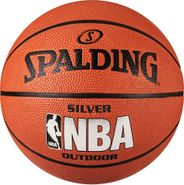 Мяч баскетбольный SPALDING NBA Silver Series Outdoor 83-014Z размер 5