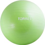СЦ*Мяч гимн. &quot;TORRES&quot;, арт.AL121175GR, диам. 75 см, эласт. ПВХ, с защ.от взрыва,с насосом, зелёный TORRES AL121175GR