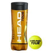 Мяч теннисный HEAD TOUR 4B,арт.570704, уп.4 шт,одобр.ITF,сукно,нат.резина,желтый HEAD 570704