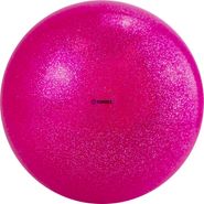 Мяч для художественной гимнастики "TORRES", арт.AGP-15-03, диам. 15 см, ПВХ, розовый с блестками TORRES AGP-15-03