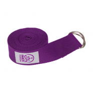 Ремень для йоги INEX Stretch Strap 240 см, фиолетовый