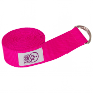 Ремень для йоги INEX Stretch Strap 240 см, розовый