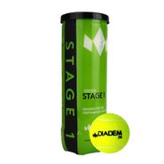 Мяч теннисный детский DIADEM Stage 1 Green Ball, BALL-CASE-GR, уп. 3 шт, фетр, зеленый DIADEM BALL-CASE-GR