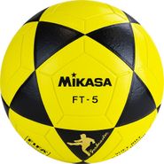 Мяч для футб. MIKASA FT5 FQ-BKY, р.5, FIFA Quality, ПУ, 32 пан, термосш, желто-черный 5 MIKASA FT5 FQ-BKY