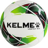 Мяч футб. KELME Vortex 18.2, 9886120-127, р.4, 32 панели, ПУ, маш. сш., бело-зеленый 4 KELME 9886120-127