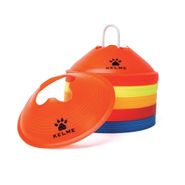 Фишки для разметки поля KELME K16XLQC009, комплект из 50шт, усеч. конусы, мягк. полипроп., 5 цветов Высота 4,5 см KELME K16XLQC009