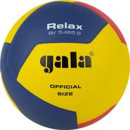 Мяч вол. GALA Relax 12, BV5465S, р. 5, синт. кожа ПУ, клееный, бут. камера, жёлто-сине-красный 5 GALA BV5465S