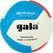 Мяч вол. GALA School 12, BV5715S, р. 5, син.кожа ПУ, под.сл. пена, клеен,бут.кам,бел-крас--гол 5 GALA BV5715S