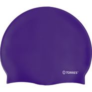 Шапочка для плав. TORRES Flat, SW-12201PL, фиолетовый, силикон Senior TORRES SW-12201PL