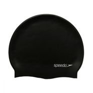Шапочка для плавания SPEEDO Flat Silicone Cap, 8-709910001-0001, ЧЕРНЫЙ, силикон Senior
