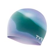 Шапочка для плав. TYR Multi Silicone Cap, LCSM-528, ЗЕЛЕНО-ФИОЛЕТОВЫЙ, силикон Senior TYR LCSM-528