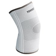 Суппорт колена "TORRES"  арт. PRL11010S, р.S, с боковыми вставками, нейлон, серый S TORRES PRL11010S