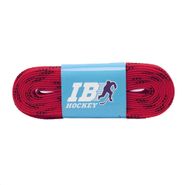 Шнурки для коньков IB Hockey с пропиткой, HLIB244RD, полиэстер, 244см, красный 244см IB Hockey HLIB244RD