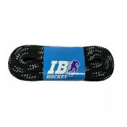 Шнурки для коньков IB Hockey с пропиткой, HLIB305BK, полиэстер, 305см, черные 305см IB Hockey HLIB305BK