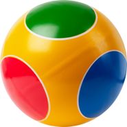 Мяч детский Кружочки ручное окрашивание, Р3-200-Кр, диам. 20 см, резина, мультиколор MADE IN RUSSIA Р3-200-Кр