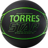 Мяч баскетбольный TORRES Star B323127 ПУ-композит размер 7