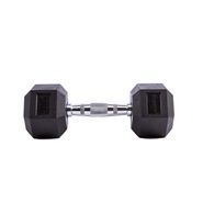 Гексагональные гантели LIVEPRO Hex Dumbbell 17,5 кг, пара, черный LIVEPRO NL\LP8005-17.5\00-00-00
