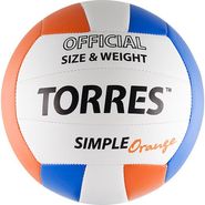 Мяч волейбольный Torres Simple Orange V30125