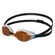 Очки для плав. SPEEDO Fastskin Speedsocket, 8-10897B586, ЗЕРКАЛЬНО-ОРАНЖ. линзы, белая оправа Senior SPEEDO 8-10897B586
