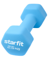 Гантель неопреновая DB-201 2,5 кг, синий пастель Starfit ЦБ-00001428