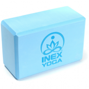 Блок для йоги INEX EVA Yoga Block 23 x 15 x 10 см, голубой с рисунком