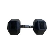 Обрезиненная гексагональная гантель INEX Hex Dumbbell 40 кг, черный, 1 шт INEX TL\TF-D2017-40\00-00-00
