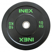 Бампированный диск INEX Hi-Temp 10 кг черный/зеленый TF-P4001-10