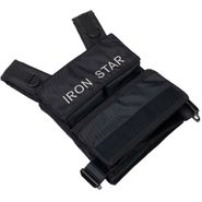Жилет с отягощением IRON STAR серия STANDARD, 10 кг, черный