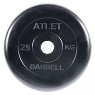 Диск обрезиненный BARBELL ATLET 25 кг / диаметр 51 мм MB BARBELL MB-AtletB51-25