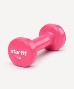 Гантель виниловая STARFIT DB-101 1 кг, розовый