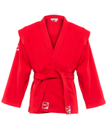 Куртка для самбо Junior SCJ-2201, красный, р.6/190 Green Hill УТ-00014077