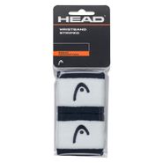 Напульсники HEAD 2,5" stripped, 285864-NVWH, ширина 7см, 90% нейлон, 10% эластан, пара, бело-т.синий 2,5'' HEAD 285864-NVWH
