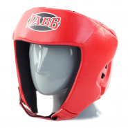 Шлем боксерский натуральная кожа Jabb JE-2004 красный размер S