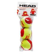 Мяч теннисный HEAD T.I.P Red, арт.578213/578113,уп.3 шт, фетр,нат.резина,желто-красный HEAD 578213/578113