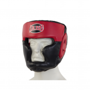 Шлем боксерский (иск.кожа) Jabb JE-2090 черный/красный размер L 322547