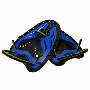 Лопатки для плавания AQQUATIX Comfort Paddles размер S, синие с желтыми шнурками AQQUATIX AQ\SWE 0011 BL-YL\00-00-00