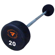 Набор фиксированных штанг FOREMAN в уретане LZ c ЛОГОТИПОМ 10-55 кг черный FOREMAN FM\LZUB-10-55KG\BK-03-LZ