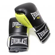 Перчатки тренировочные Everlast Powerlock 16oz чёрный/белый/зелёный 2200757
