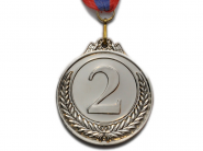 Медаль спортивная с лентой 2 место d - 6,5 см :PF-2 22326