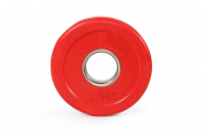 Цветной тренировочный диск 2,5 кг (малый, красный) 2236