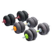 Мягкая гантель LIVEPRO Soft Dumbbell 10 кг, серый/зеленый