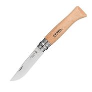 Нож Opinel №8, нержавеющая сталь, рукоять из бука, блистер, 000405 Opinel