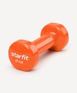 Гантель виниловая STARFIT DB-101 2 кг, оранжевый