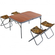 Набор складной мебели «Автотурист титан» (стол, 4 стула, чехол) 253457