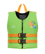 Жилет для плавания 25DEGREES Tropic Green/Orange, детский
